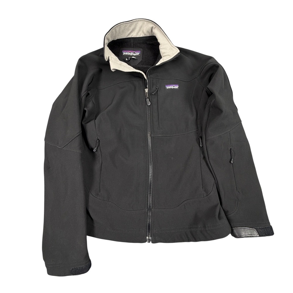 Patagonia Womens Jacket Talus Softshell Fleece Lined Full Zip Black S - Picture 1 of 7
